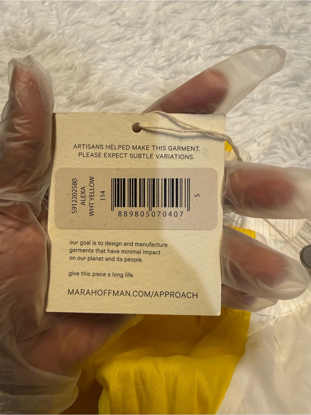 Mara hoffman alexa white yellow swim pants - Picture 4 of 14